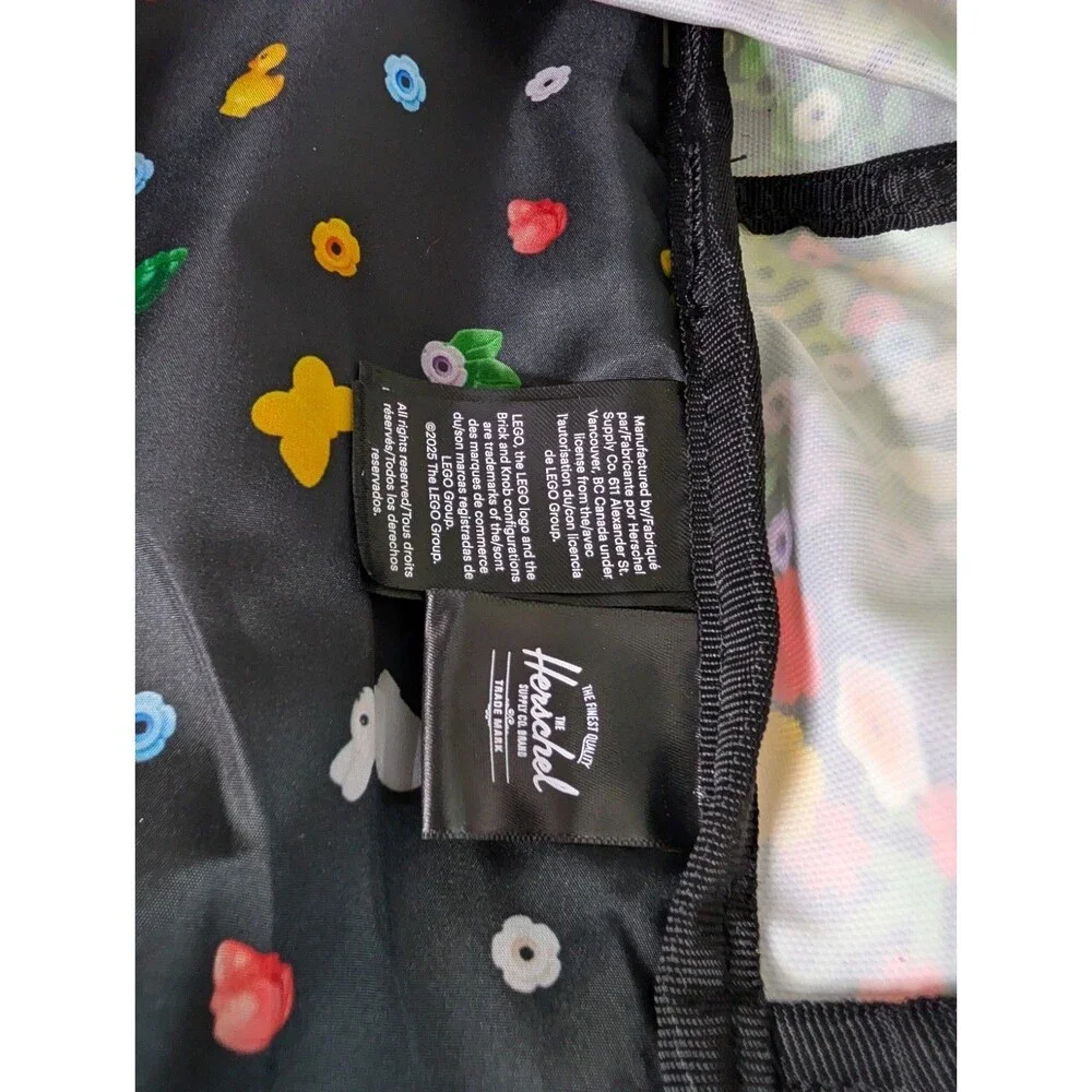 LEGO Herschel Heritage Youth Backpack Scavenger Hunt Meadow Floral NWT